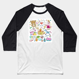 Cute pattern princess Baseball T-Shirt